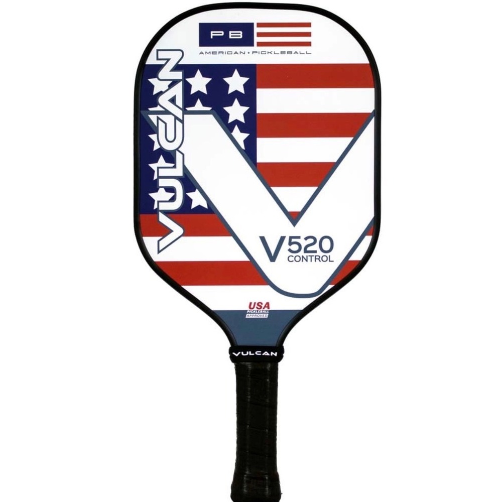Vulcan V520 Control Pickleball Paddle Unisex OS Red White Blue New USA Flag